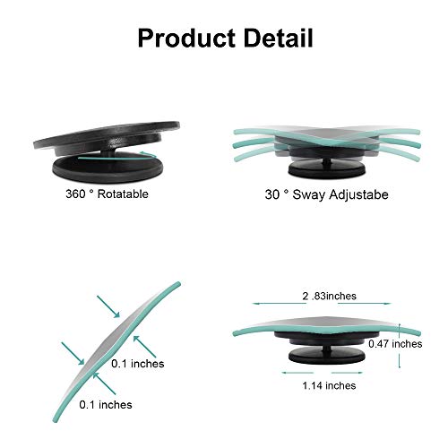 POMFW Blind Spot Mirror, 2 inch Rearview Convex Side Mirrors for Cars SUV Truck Van Stick on 3M Adhesive, Rear View HD Glass Frameless Sway Rotate adjustable Wide Angle 2PCS (Rhombus) - Image 2