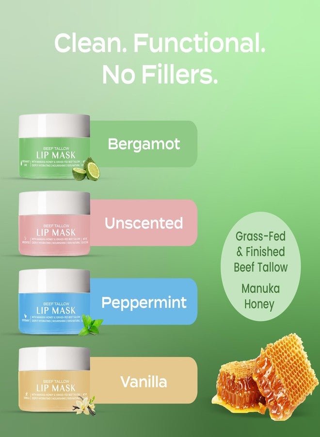 Body Restore Beef Tallow Lip Mask – Fathers Day Gift for Dad from Daughter Son Wife, Bergamot Overnight Hydrating Lip Treatment, Birthday Gifts for Men, Self Care Spa Gifts - Image 4