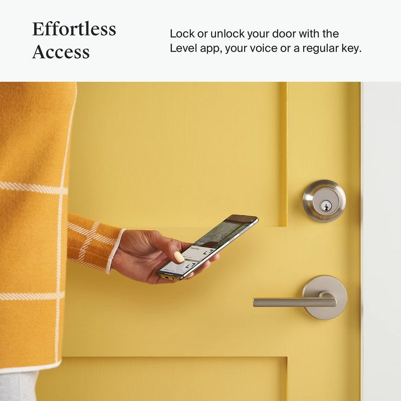 Level Lock Smart Lock - Previous Model - Satin Nickel - Image 3