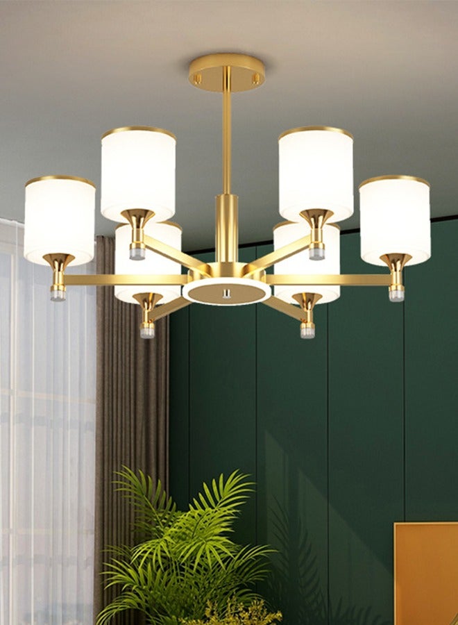 Chandelier Modern Ceiling Lighting 6 Lights Adjustable Industrial Mount Pendant Light Fixture, For Kitchen Living Dining Room Bedroom Foyer  - Image 1