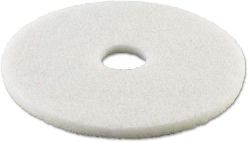 Boardwalk BWK4012WHI 12 in Diameter Polishing Floor Pads  White 5Carton - Image 2