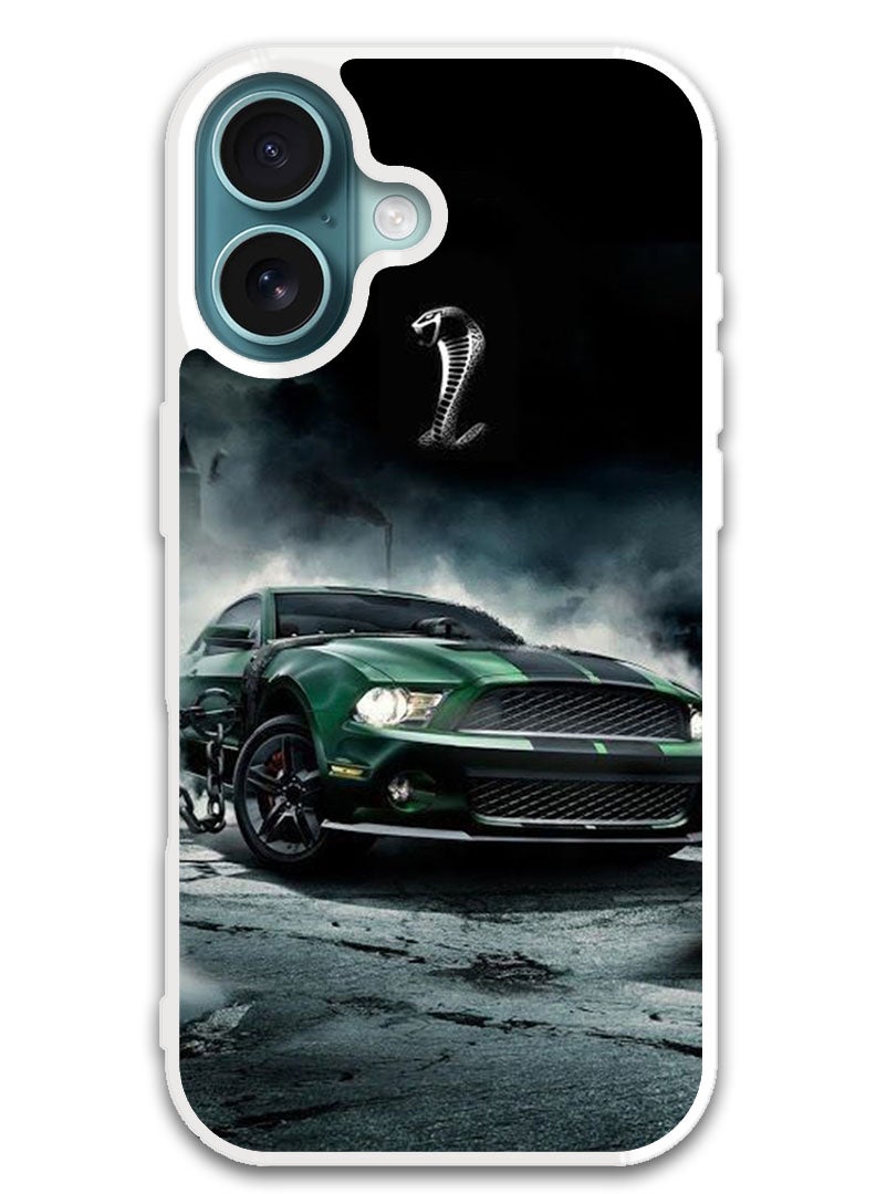 Theodor Protective Case Cover For APPLE IPHONE 16 Plus Car (10) (White Bumper) - Image 1