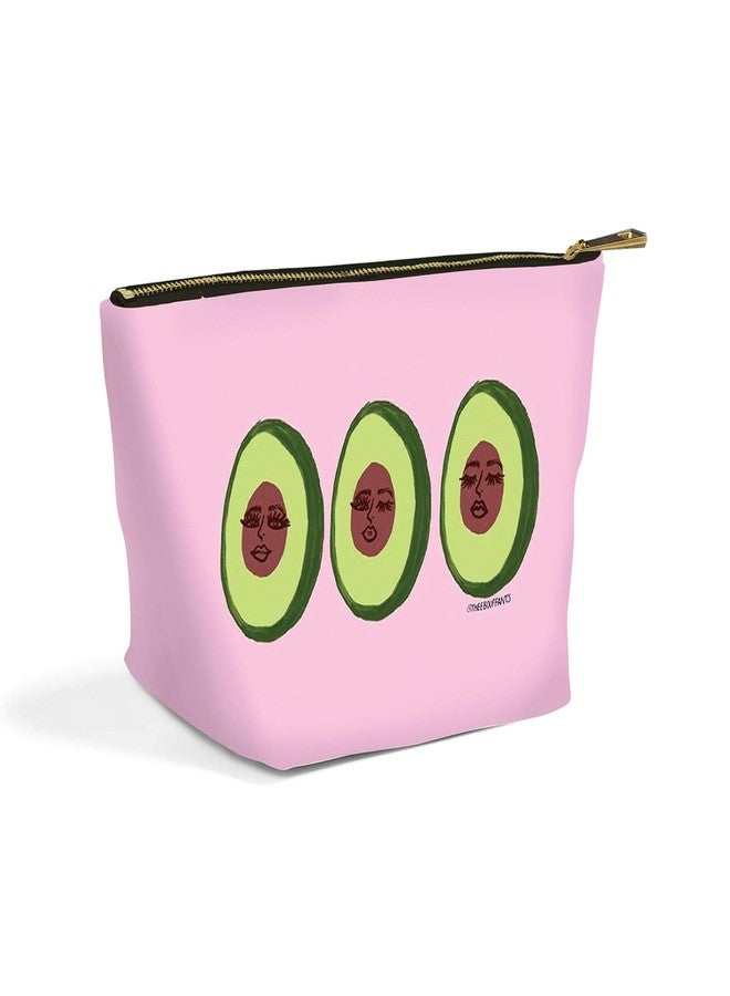 Studio Oh! Mothers Day Gifts Cosmetic Bag for Makeup & Toiletries Avocadoze - Fully Lined, Spacious Size: 8.25" W x 5.5" H x 2.75" D Clutch Pouch with Full Zip Closure - Image 1