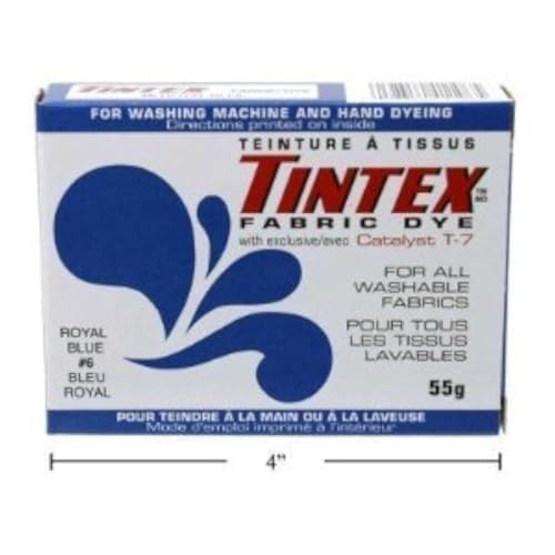 TINTEX LOT of 1 TINTEX Brand Royal Blue Fabric DYE #6 New - Image 1