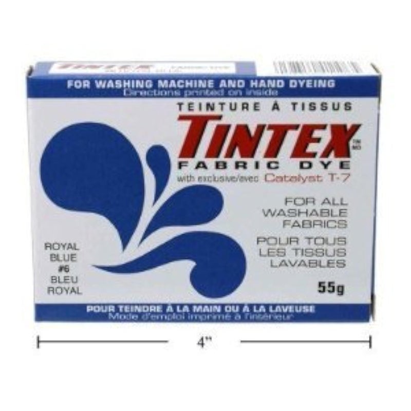 TINTEX LOT of 1 TINTEX Brand Royal Blue Fabric DYE #6 New - Image 4