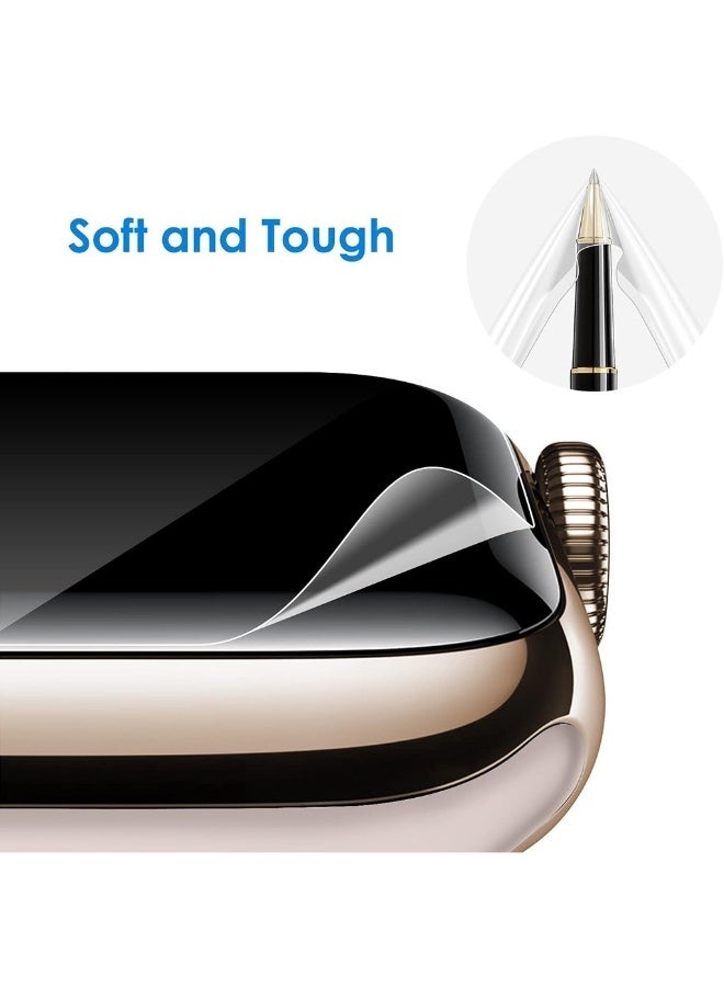 واقي شاشة متوافق مع Apple Watch SE (2022/2020) /Series 6 5 4 40 مم TPU HD Clear Full Coverage Film عبوة من 3 قطع - Image 5