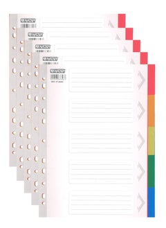 PARTNER 5-Pack 5 Tab Plastic Divider Multicolour  - Image 1