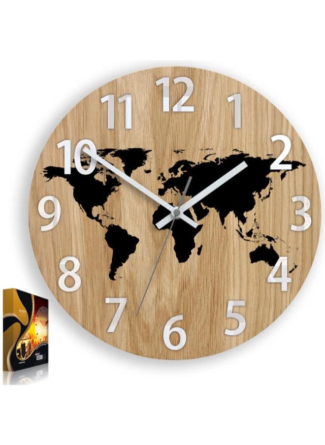 Home Gallery World Map Wall clock  - Image 3