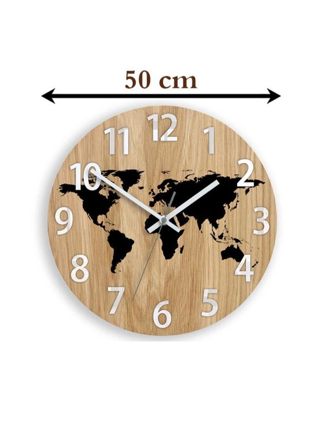 Home Gallery World Map Wall clock  - Image 4