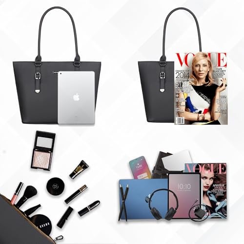 Keywest Women's Mandhana Satchel Tote Handbag for Women | Ladies purse | Stylish Shoulder Bag | Gift For Woman | Black - Image 4