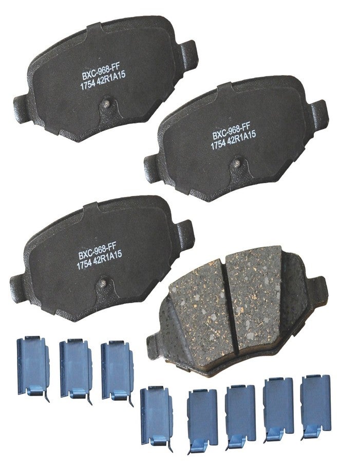 Bendix Premium SBC1754 Ceramic Rear Brake Pads for Select Models Ford Edge, Explorer, Flex, Police Interceptor Utility, Taurus, Lincoln MKS, MKT, MKX - Image 1