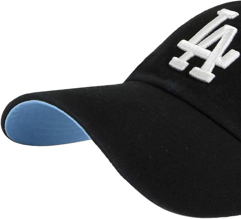 47 Los Angeles Dodgers Primary Logo Ballpark Clean Up Dad Hat Baseball Cap - Multiple Colors (Black White Blue) - Image 2