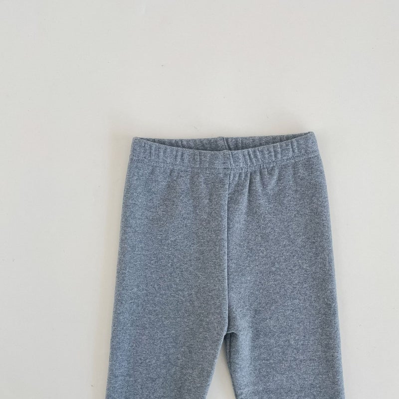 Girls' Leggings Spring And Autum White Outer Wear Kidsren'S Black Autum Pure Cotton Gray Baby Fleece-Lined Thick Long Pants - Image 1
