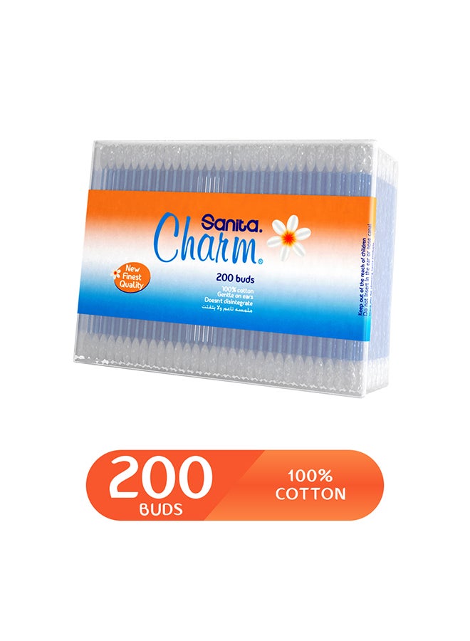 سانيتا أعواد قطنية 100%، 200 عود - Image 4