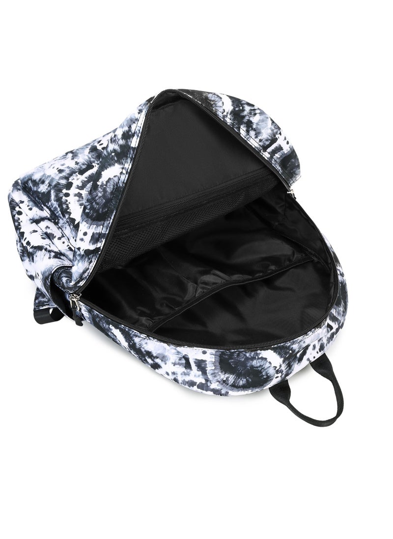 Loquat Printed Three-Piece School Bags Large Capacity Space Backpack Black  - Image 4