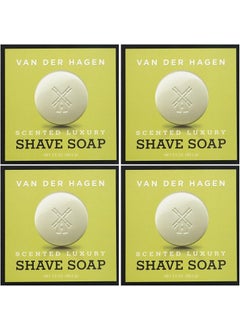Van der Hagen Van Der Hagen Mens Luxury Scented Shave Soap 35 Ounce Pack of 4 
