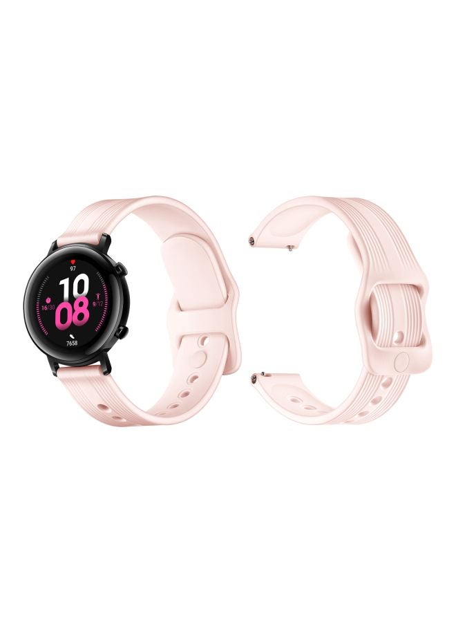 Perfii Replacement Band For Huawei Watch GT 2 42mm Pink - Image 2