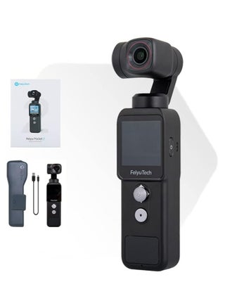 Feiyu Pocket-2 Handheld Action Camera 4K 60FPS with 3-Axis Gimbal Stabilizer, 130° Wide Angle, 1.3" Touch Screen, 1/2.3” CMOS, WiFi, for Filming Travel Vlog Video - pzsku/ZE9E671B4E6B87702A81AZ/45/_/1679737854/2bdb3aab-610b-415d-b4f4-04b97f31fdf7