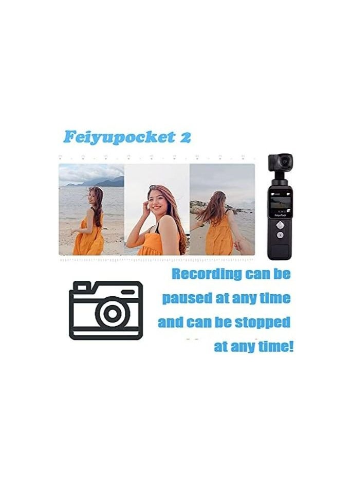 كاميرا Feiyu Pocket-2 المحمولة باليد بدقة 4K 60 إطارًا في الثانية مع مثبت جيمبال ثلاثي المحاور ، زاوية عريضة 130 درجة ، شاشة تعمل باللمس 1.3 بوصة ، CMOS مقاس 1 / 2.3 بوصة ، واي فاي ، لتصوير فيديوهات م - pzsku/ZE9E671B4E6B87702A81AZ/45/_/1679737856/b3e253f8-a000-463d-8122-9fc0d4a5541f