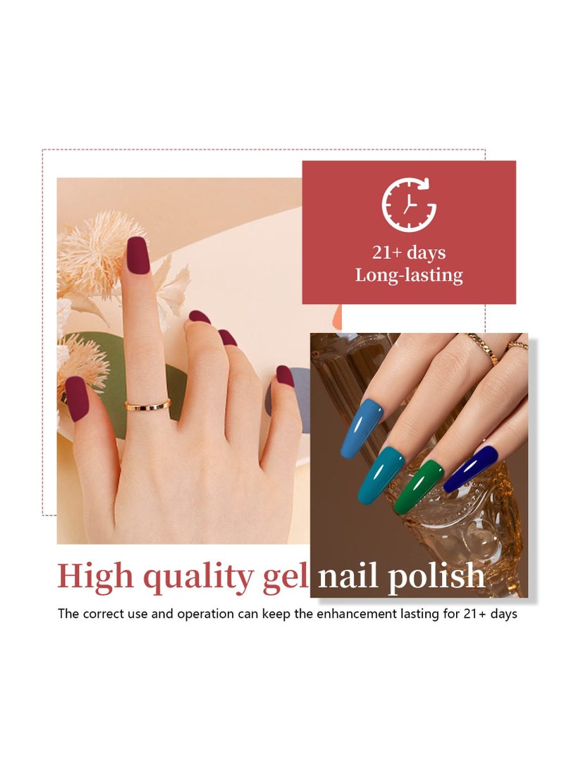 JODSONE - JODSONE Gel Nail Polish Kit with U V Light 32 Colors Gel Polish Nail Kit Soak Off Gel Nail Set Manicure Tools Nail Gel Kit Gifts for Women - Image 1