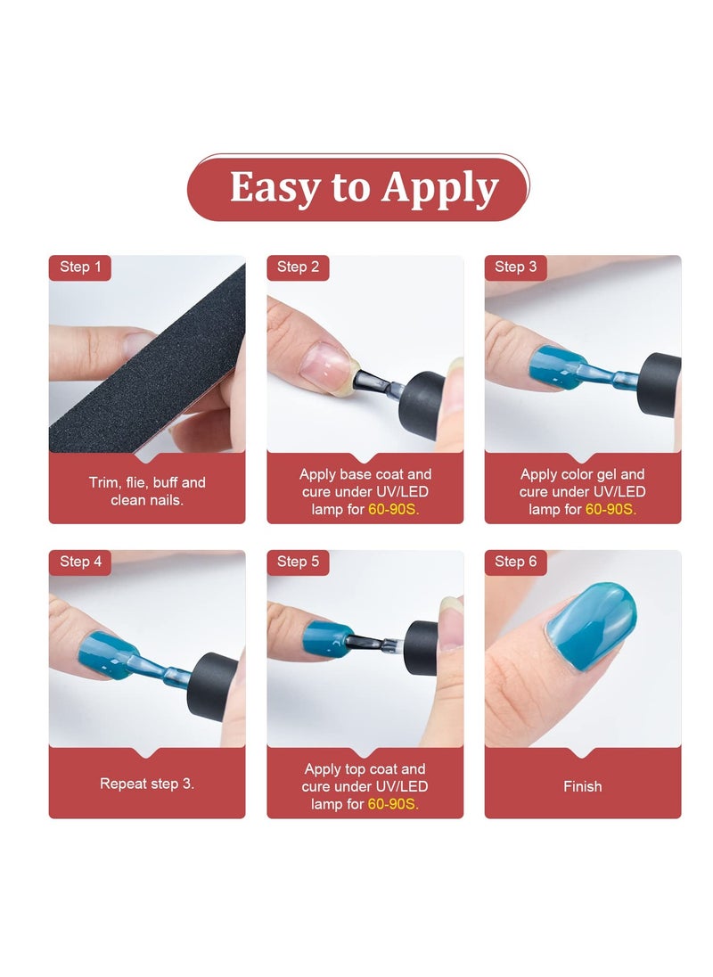 JODSONE - JODSONE Gel Nail Polish Kit with U V Light 32 Colors Gel Polish Nail Kit Soak Off Gel Nail Set Manicure Tools Nail Gel Kit Gifts for Women - Image 1