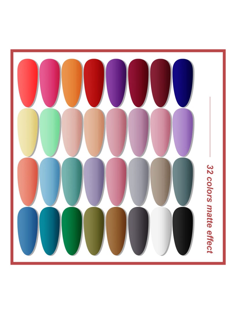 JODSONE - JODSONE Gel Nail Polish Kit with U V Light 32 Colors Gel Polish Nail Kit Soak Off Gel Nail Set Manicure Tools Nail Gel Kit Gifts for Women - Image 1