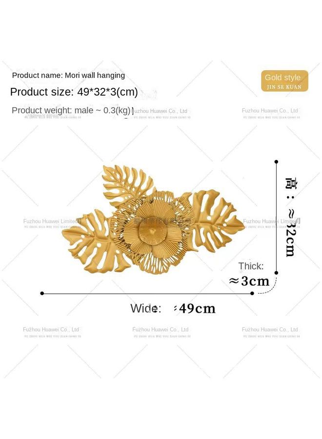 الأزرق جي دبليو أزياء وأوراق حديدية بسيطة زخرفة حائط غرفة المعيشة تلفزيون خلفية جدار الديكور - Image 5