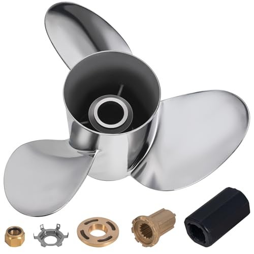 Qiclear 15 14 x 19 Stainless Steel Boat Outboard Propeller for Mercury Engines 135300 HPMercruiser Alpha One 15 Spline Tooth RH 1525dia x 19 Pitch - Image 3