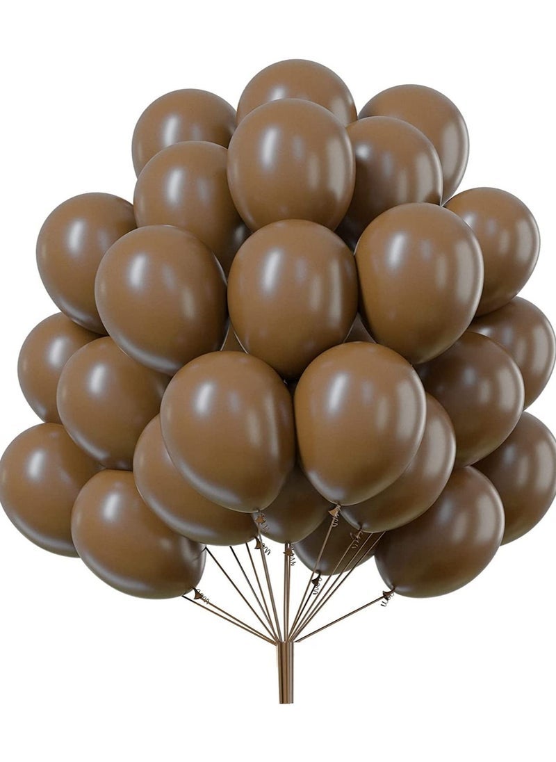جوليتي إل إل سي بالونات بريميوم سميكة من الرجعية لإكليل كزينة للحفلات زينة عيد ميلاد ، زفاف ، زينة استحمام الطفل (40 قطعة) (شوكولاتة براون) - Image 1
