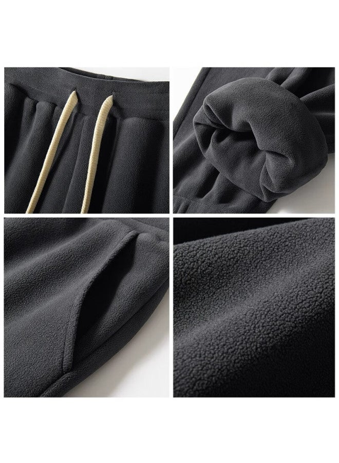 Geniolamode Men's Winter Double-sided Flannel Warm Casual Pants With Fleece Lining From Semir Group Black 3xl - Image 4