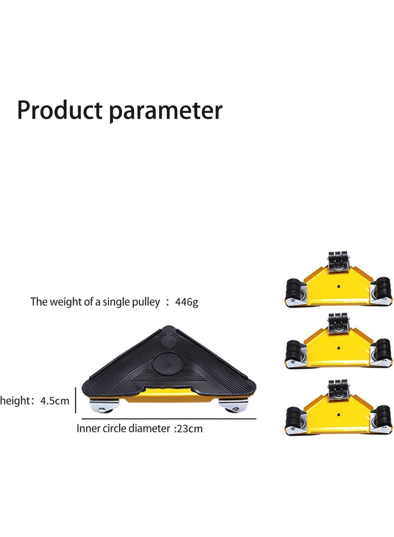 WEHAND 4 Pcs Furniture Moving Tool Set – Heavy Duty Furniture Lifter with Sliders, Roller Wheels & Appliance Mover Kit - Image 3