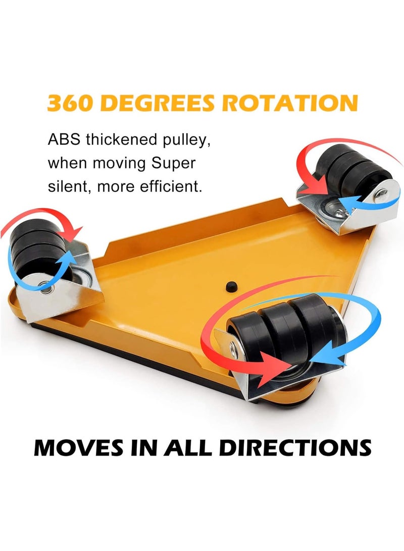 WEHAND 4 Pcs Furniture Moving Tool Set – Heavy Duty Furniture Lifter with Sliders, Roller Wheels & Appliance Mover Kit - Image 4