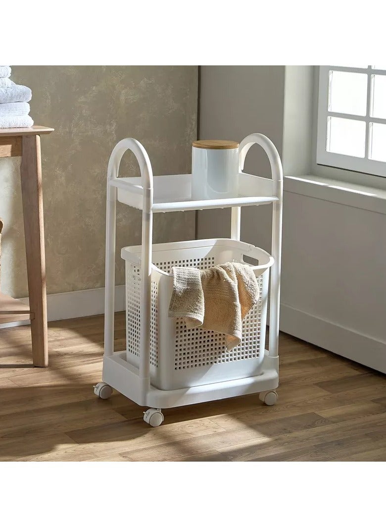 هوم بوكس سلة غسيل مع مساحة تخزين - Image 1