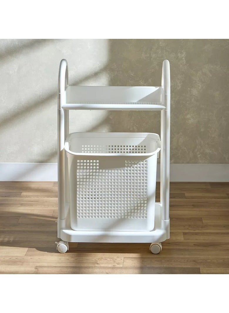هوم بوكس سلة غسيل مع مساحة تخزين - Image 2