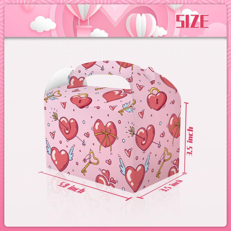 Cptbag 12 Pack Valentine'S Day Party Favors Boxes Valentine'S Day Candy Goodie Boxes Love Heart Boxes Gift Treat Boxes For Valentines Day Mothers Day Anniversary Wedding Party Decorations - Image 3