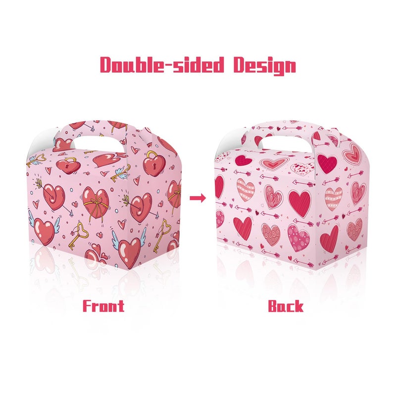 Cptbag 12 Pack Valentine'S Day Party Favors Boxes Valentine'S Day Candy Goodie Boxes Love Heart Boxes Gift Treat Boxes For Valentines Day Mothers Day Anniversary Wedding Party Decorations - Image 4