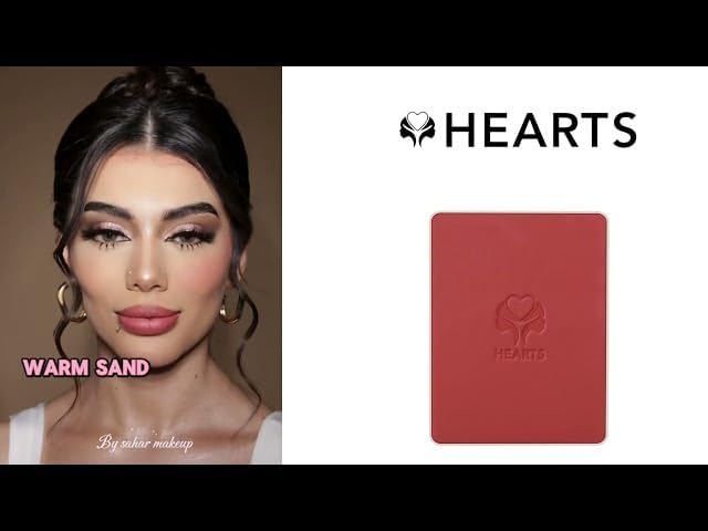Hearts Blush Powder - 001 Warm Sand - Image 4