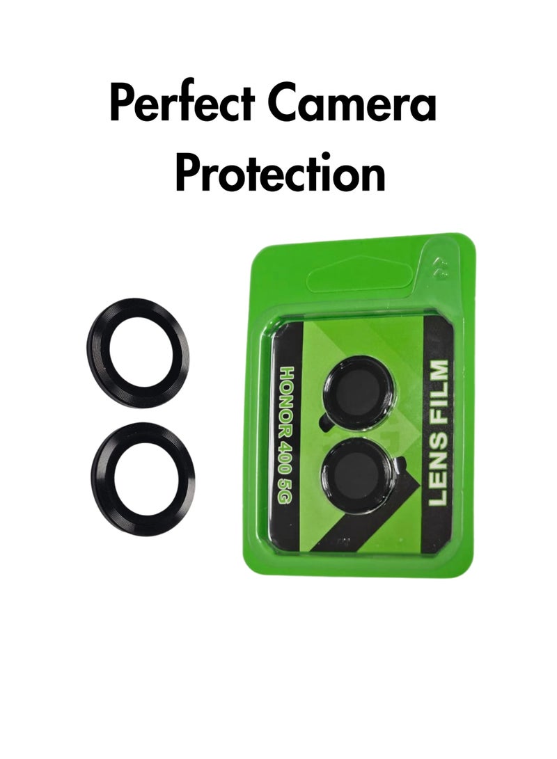 3 in 1 Pack for HONOR 400 5G ,1 Pc Camera Lens Protector ,1Pc Screen Protector Glass, 1 Pc Ultra Clear Case - Image 4