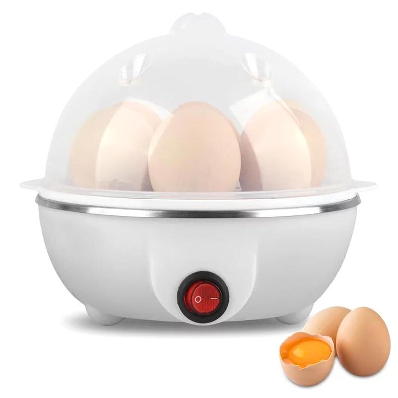 Sument Egg Boiler Poacher Electric Steamer Rapid 7 Eggs Capacity Cooker with 3 Boiling Modes Overheat Protection for Quick Hard Boiled Poached Scrambled Eggs Vegetable Steamers Tray BPAFree - Image 1