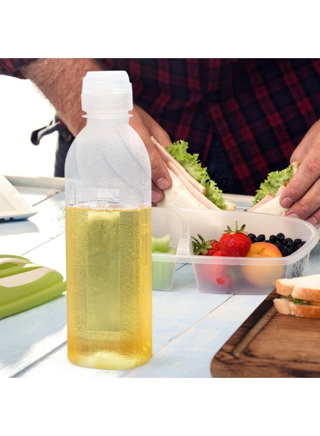 Hayat Comfort 2Pcs 500ml Condiment Squeeze Bottles, BPA-Free Squeeze Bottle with Flip Top Cap, Plastic Squeeze Bottles for Oil Sauce and Condiments for Kitchen Cooking and Food Decoration - Image 2
