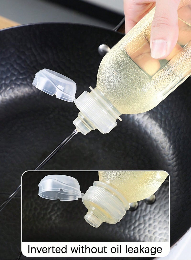 Hayat Comfort 2Pcs 500ml Condiment Squeeze Bottles, BPA-Free Squeeze Bottle with Flip Top Cap, Plastic Squeeze Bottles for Oil Sauce and Condiments for Kitchen Cooking and Food Decoration - Image 5