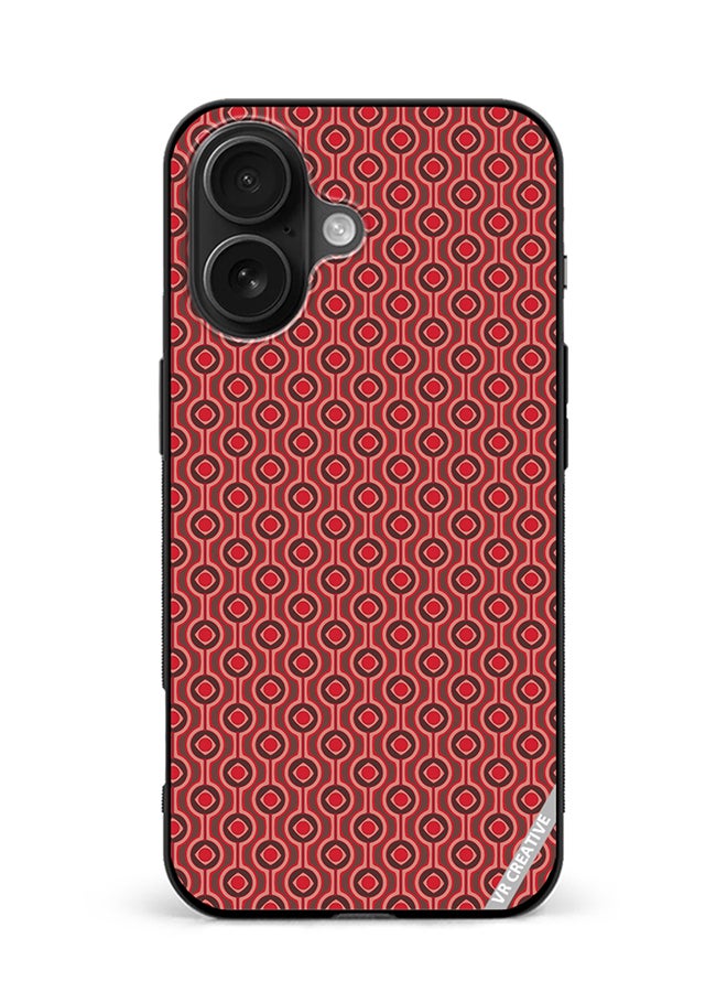 VR CREATIVE Protective Case Cover For Apple iPhone 16 Pattern Red Design Multicolour