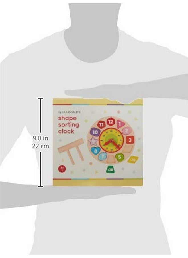 BRAINSMITH Brainsmith Wooden Shape Sorting Clock, Teach Time-Reading, Story-Telling, Numbers and Colours - Early Learning Toy for Pre-School Kids and Toddlers  - Image 3