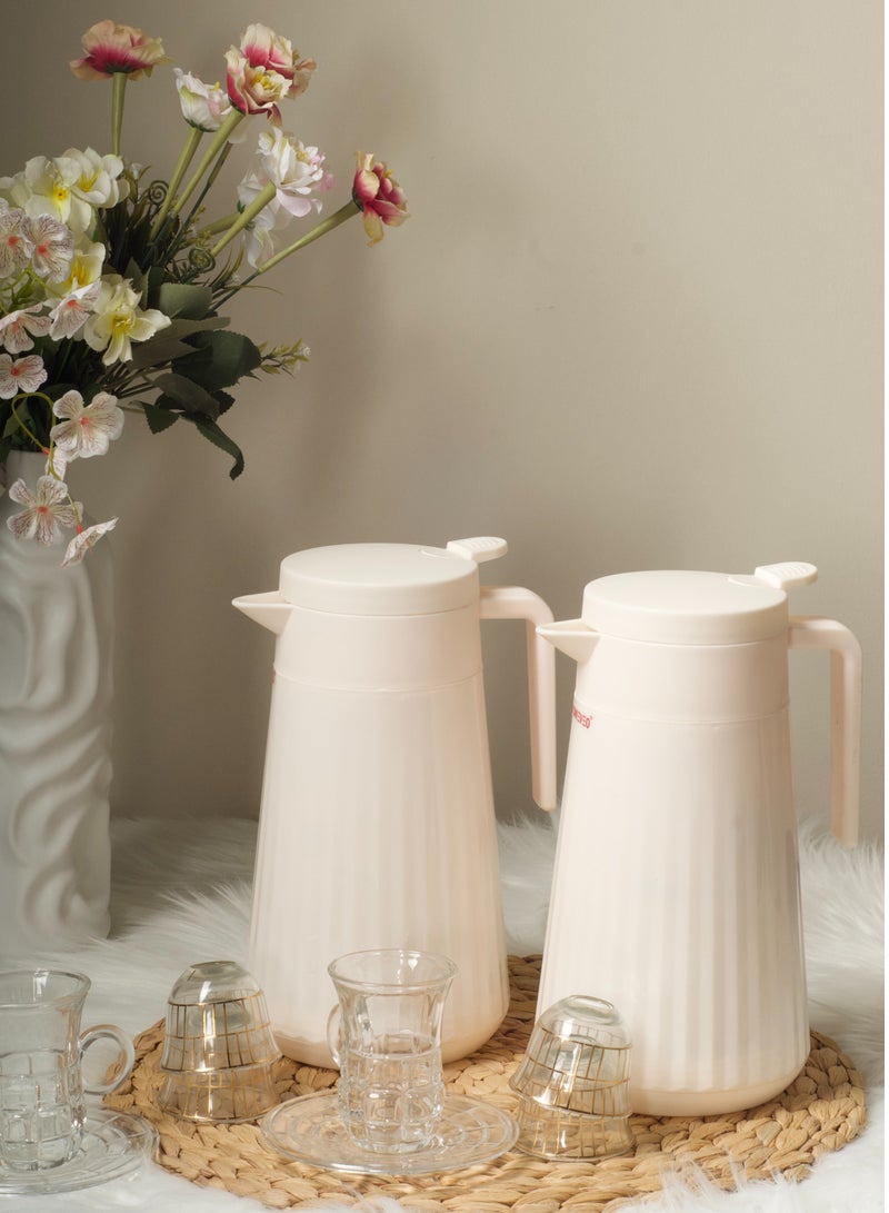 HOMEVEO Fragrant 1-liter thermos set - elegant hospitality and quality performance - Image 1