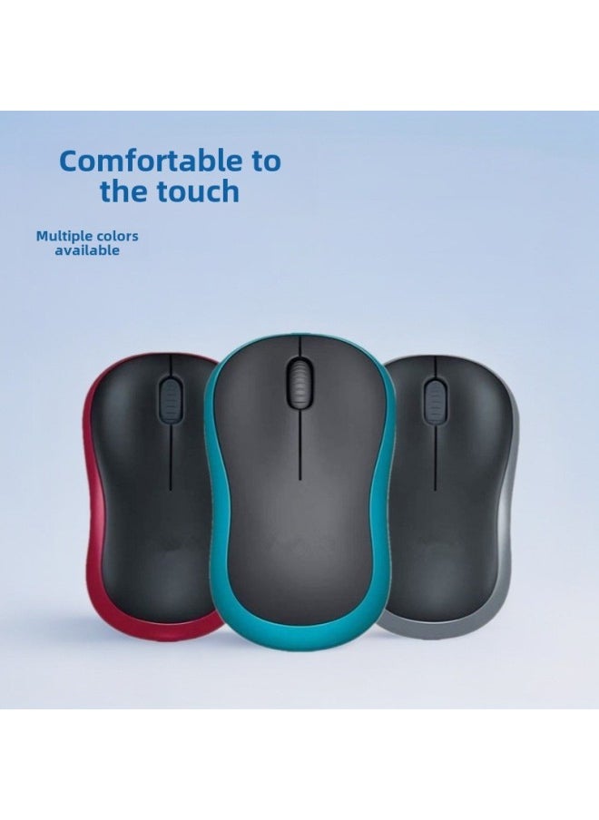 Generic - M185 Wireless Mouse Ergonomic Game Office Desktop Notebook Wireless Portable Mouse-Color:Gray Premium Version Matte - Image 1