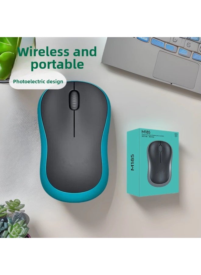 Generic - M185 Wireless Mouse Ergonomic Game Office Desktop Notebook Wireless Portable Mouse-Color:Gray Premium Version Matte - Image 1