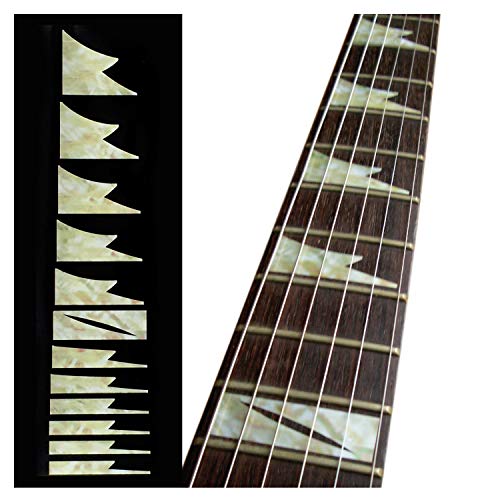 Inlaystickers Jockomo Shark Tooth/Aged White Pearl Guitar Inlay Sticker - Image 1