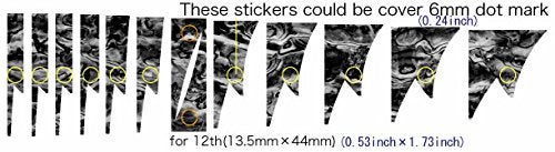 Inlaystickers Jockomo Shark Tooth/Aged White Pearl Guitar Inlay Sticker - Image 4