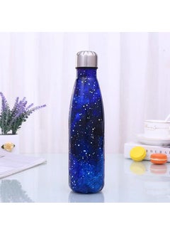Stainless Steel Insulated Bowling Bottle Starry Sky Black