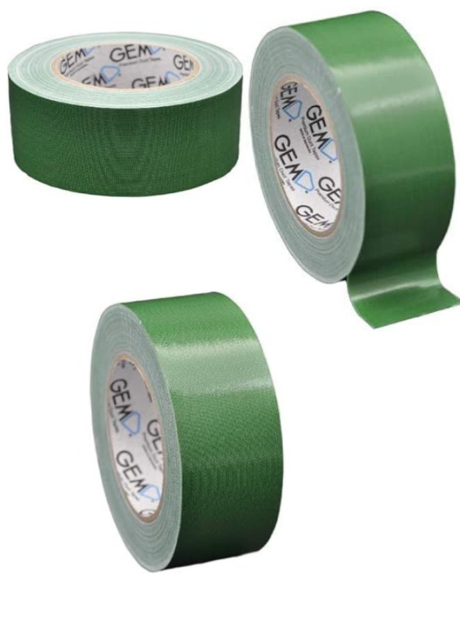 جم شريط لاصق دكت تيب جيم بريميوم، عرض 50 مم، طول 25 متر، لاصق قوي للغاية، لون أخضر - Image 4